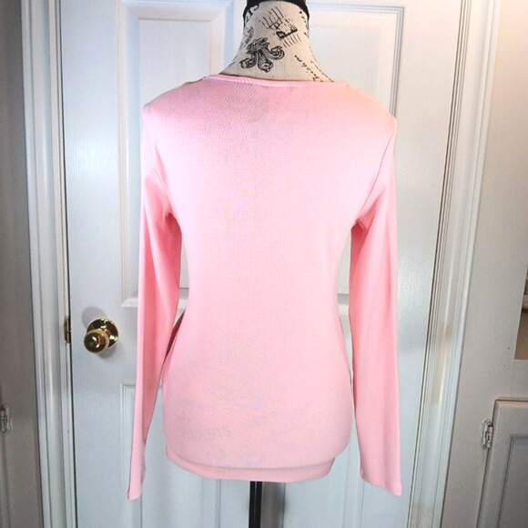 H&M Mama Maternity Top Tee Blouse Pullover Long Sleeve Pink Women's Size M NWT - Picture 10 of 16